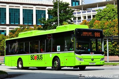 Bus 990 - Tower Transit Singapore Yutong E12 (ZK6128BEVG) (SG3091E)
