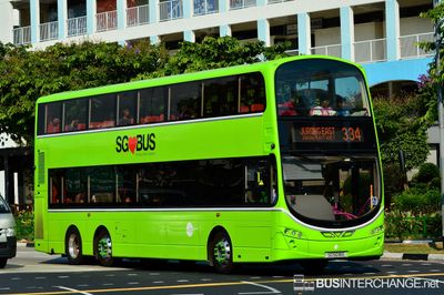 Bus 334 - Tower Transit Singapore Volvo B9TL (SG5018E)