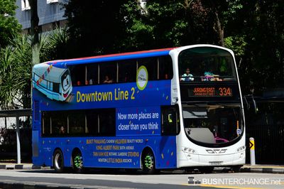 Bus 334 - Tower Transit Singapore Volvo B9TL (SG5019C)