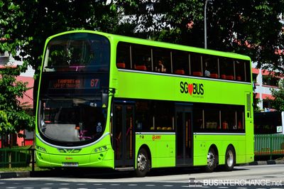 Bus 67 - SMRT Buses Volvo B9TL (SG5574R)