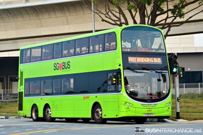 SMRT Buses Volvo B9TL (SG5575M) - FREE BRIDGING BUS