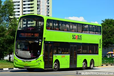 Bus 190 - SMRT Buses Volvo B9TL (SG5596C)