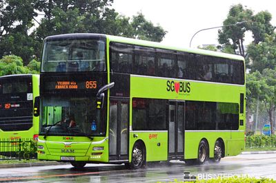 Bus 855 - SMRT Buses MAN ND323F (A95) (SG5792C)