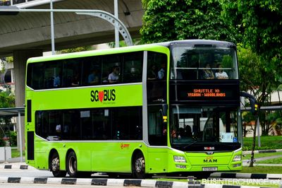 Bus SHUTTLE10 - SMRT Buses MAN ND323F (A95) (SG5851R)
