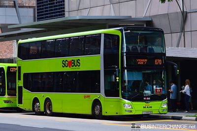 Bus 670 - SMRT Buses MAN ND323F (A95) (SG5865B)