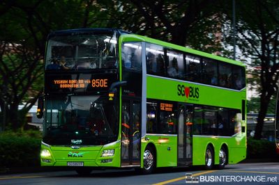 Bus 850E - SMRT Buses MAN ND323F (A95) (SG5869R)