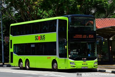 Bus 854 - SMRT Buses MAN ND323F (A95) (SG5877S)