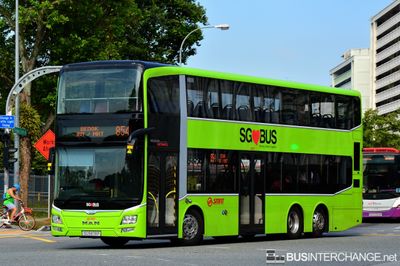 Bus 854 - SMRT Buses MAN ND323F (A95) (SG5878P)