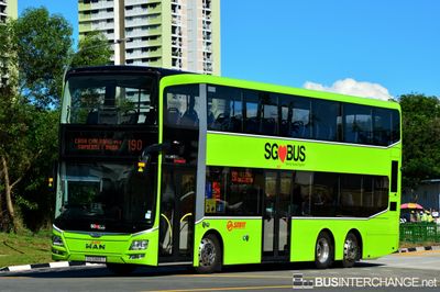 Bus 190 - SMRT Buses MAN ND323F (A95) (SG5885T)