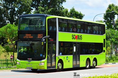 Bus 857 - Tower Transit Singapore MAN A95 (SG6024E)