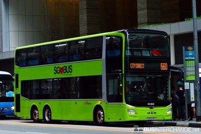 Bus 660 - SBS Transit MAN ND323F (A95) (SG6046S)