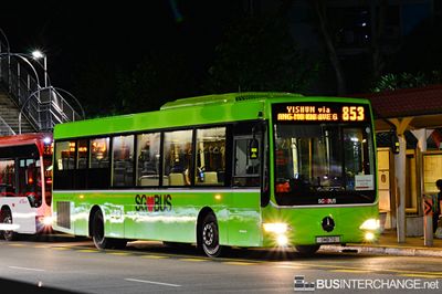 Bus 853 - SMRT Buses Mercedes-Benz OC500LE (SMB7S)