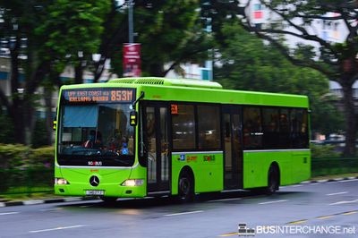 Bus 853M - SMRT Buses Mercedes-Benz OC500LE (SMB27J)
