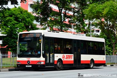 Bus 301 - SMRT Buses Mercedes-Benz OC500LE (SMB74Y)