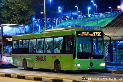 Bus 975C - SMRT Buses Mercedes-Benz OC500LE (SMB99B)
