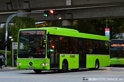 Bus 859A - SMRT Buses Mercedes-Benz OC500LE (SMB 129Z)