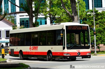 Bus 990 - SMRT Buses Mercedes-Benz OC500LE (SMB 134H)