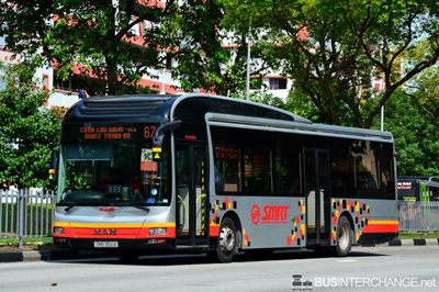 Bus 67 - SMRT Buses MAN NL323F (A22) (SMB 350A)