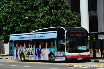 Bus 75 - SMRT Buses MAN NL323F (A22) (SMB1345J)