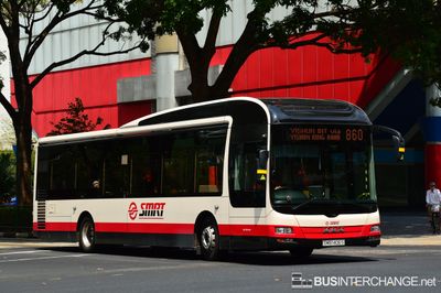 Bus 860 - SMRT Buses MAN NL323F (A22) (SMB1406S)