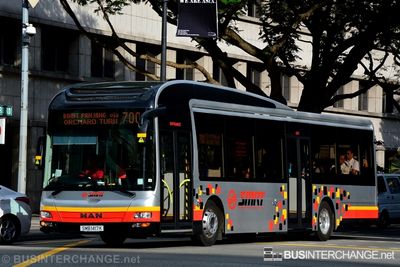 Bus 700 - SMRT Buses MAN NL323F (A22) (SMB1417K)