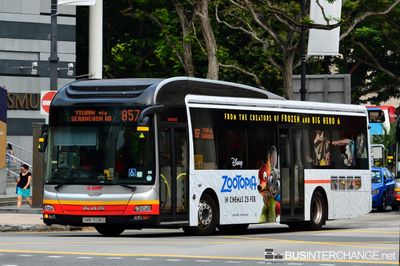 Bus 857 - SMRT Buses MAN NL323F (A22) (SMB1508G)