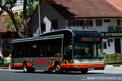 Bus 178 - SMRT Buses MAN NL323F (A22) (SMB1607D)