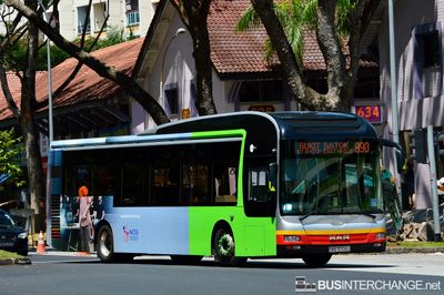 Bus 990 - Tower Transit Singapore MAN NL323F (A22) (SMB3008U)