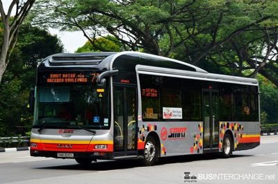 Bus 77 - SMRT Buses MAN NL323F (A22) (SMB3010L)