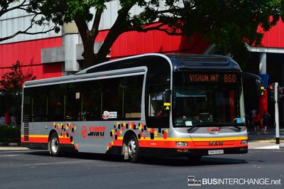 Bus 860 - SMRT Buses MAN NL323F (A22) (SMB3018R)