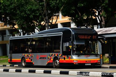 Bus 811 - SMRT Buses MAN NL323F (A22) (SMB3024Y)