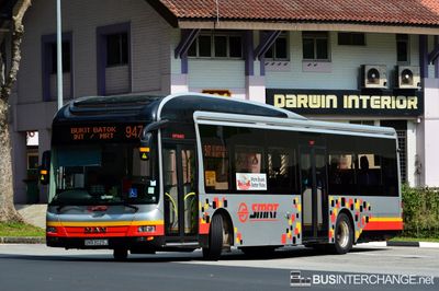Bus 947 - SMRT Buses MAN NL323F (A22) (SMB3029J)