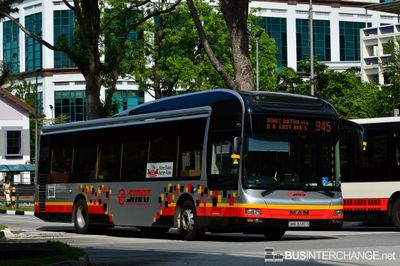 Bus 945 - SMRT Buses MAN NL323F (A22) (SMB3030D)