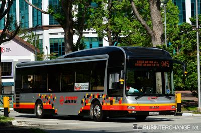 Bus 945 - SMRT Buses MAN NL323F (A22) (SMB3032Z)