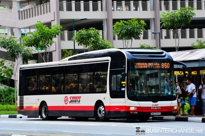 Bus 860 - SMRT Buses MAN NL323F (A22) (SMB3042U)