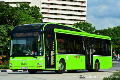 Bus 990 - Tower Transit Singapore MAN NL323F (A22) (SMB3054K)