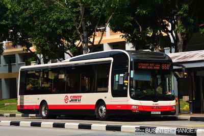Bus 860 - SMRT Buses MAN NL323F (A22) (SMB3076Y)