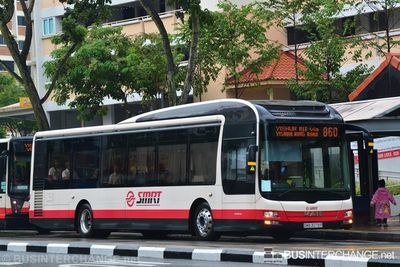 Bus 860 - SMRT Buses MAN NL323F (A22) (SMB3079P)