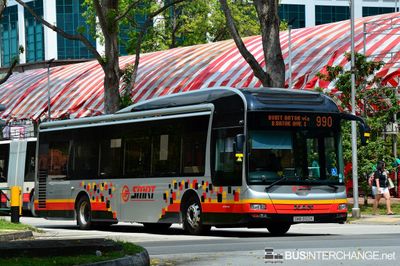 Bus 990 - SMRT Buses MAN NL323F (A22) (SMB3100K)
