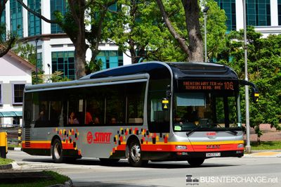 Bus 106 - SMRT Buses MAN NL323F (A22) (SMB3127J)
