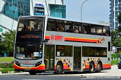 Bus SHUTTLE2 - SMRT Buses Alexander Dennis Enviro 500 MMC (SMB3587P)