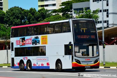 Bus 190 - SMRT Buses Alexander Dennis Enviro 500 MMC (SMB5004S)