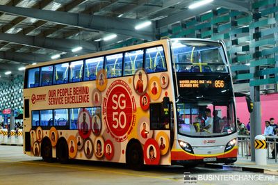 Bus 856 - SMRT Buses Alexander Dennis Enviro 500 MMC (SMB5008G)