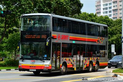 Bus 860 - SMRT Buses MAN ND323F (A95) (SMB5898D)