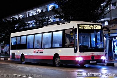 Bus 858A - SMRT Buses Mercedes-Benz OC500LE (SMB121U)