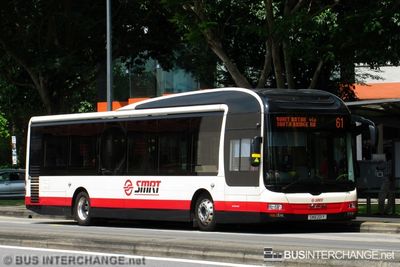 Bus 61 - SMRT Buses MAN NL323F (A22) (SMB201Y)