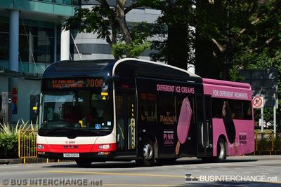 Bus 700A - SMRT Buses MAN NL323F (A22) (SMB208D)