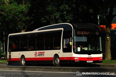 Bus 61 - SMRT Buses MAN NL323F (A22) (SMB209B)