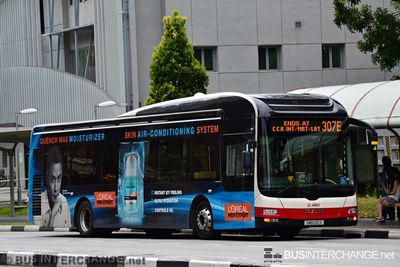 Bus 307E - SMRT Buses MAN NL323F (A22) (SMB210X)