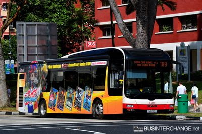 Bus 188 - SMRT Buses MAN NL323F (A22) (SMB 220S)
